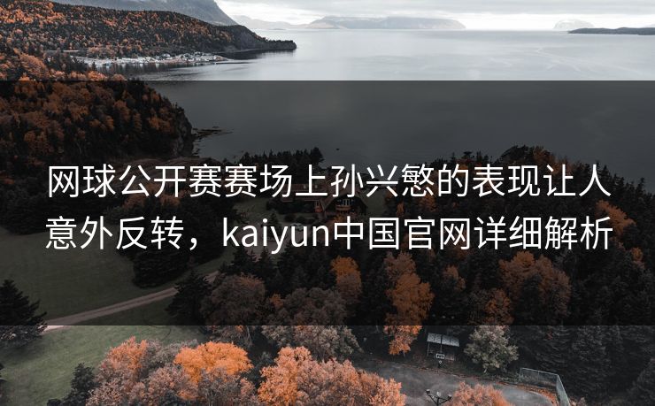 网球公开赛赛场上孙兴慜的表现让人意外反转，kaiyun中国官网详细解析